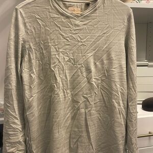 Tommy Bahama SM Men's Beiges Long Sleeve VNeck Shirt